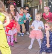 Cute Zumba kids from 'Little Stars' group performing at Hornsby Mall
