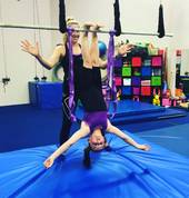 Ariana performing The Toe Hang