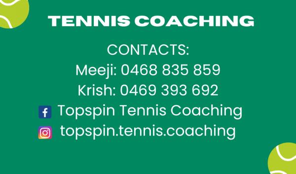 FREE TRIAL CLASS Topspin Tennis Coaching Pendle Hill Tennis Classes &amp; Lessons _small
