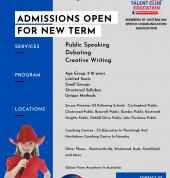 creative writing, public speaking, debating
