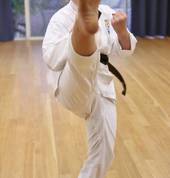 Kicking drills during class