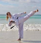 Side Kick during a beach training session at Middleton Beach.