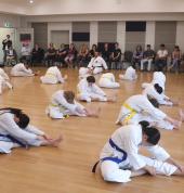Stretching before Grading Exams is important, so as to prevent injury.