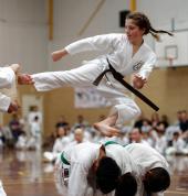 First Taekwondo Martial Arts Perth WA -Flying Side Kick