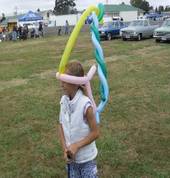 Crazy balloon twisted hat