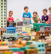 Construction in the Children's Gallery, Ipswich Art Gallery
