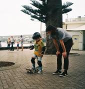 Skateboarding Lesson On Manly Beach