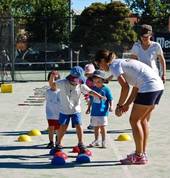 Sport Monkeys practising balance.
