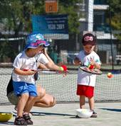 Sport Monkeys practising balance.