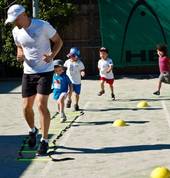 Sport Monkeys running.