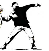 Sydney Art Space School Holiday Art workshops Street Art Banksy Flower Thrower