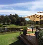 Our licensed cafe over looking the lake