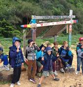 Kids coastal walk party