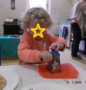 Grating cheese for cheese scones