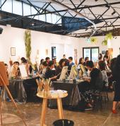 Sip-and-paint workshops! We do both acrylic and watercolour.