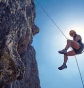 Abseiling from the heights