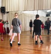 Practicing dance technique