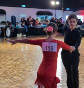 Lukas and Anna dancing Cha Cha