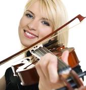 Woman playing violin