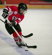 Juniors playing ice hockey.