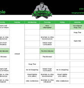Current timetable