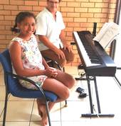 Piano student