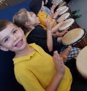 Interactive Drumming Workshops in Schools.
