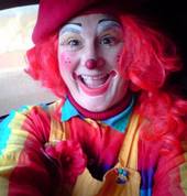 Peek a boo the clown