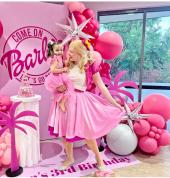 Barbie party with face painting