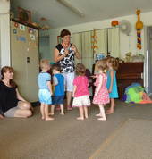 Children love to get reward stamps at music.