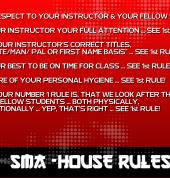 SMA - House Rules