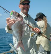 A Snapper as first catch of the day!