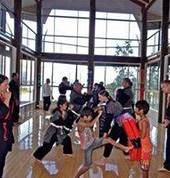 Trainig inside our Dojo at Esk.