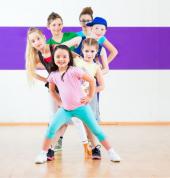 Child practice dance