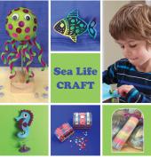 Learn about colour, texture and patterns whilst exploring the fabulous sea life crafts included in the Sea Life Craft Box