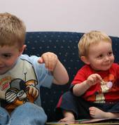 Brothers signing 'Kangaroo'