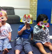 Toddler craft - fox masks