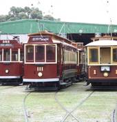 Trams 282, 111 and 1