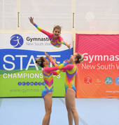 NSAA students competing at the 2016 Gymnastics NSW State Championships