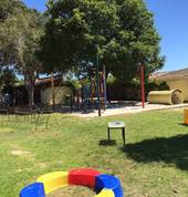 Outside play area for free play time.