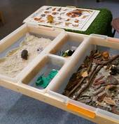 Mini worlds tray.