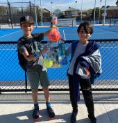 Our Lucky Holiday Tennis Camp Raffle Winners! July 2021