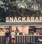 Get choc-tops, lollies and fresh hot popcorn at the fully licensed snack bar