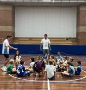 One of our birthdays at the Monash Uni Courts!