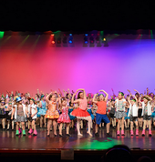 Our end of year concert is a great place to showcase what we learn all year with amazing costumes and lights!