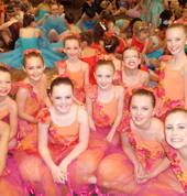 Back stage waiting to perform in the annual concert