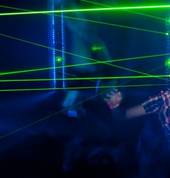 Mission Impossible. Dodge the lasers in our one of a kind Laser Web experience.