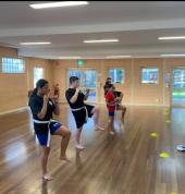 Taekwondo training