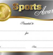 Sports Award Certificates in packs of 25 or 50!