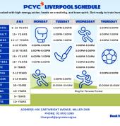 PCYC LIVERPOOL TIMETABLE